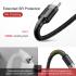 Baseus Cafule Series USB-A to Type-C Cable - 3A Fast Charge & 480Mbps High-Speed Data Transfer, Nylon Braided, 1M - Black